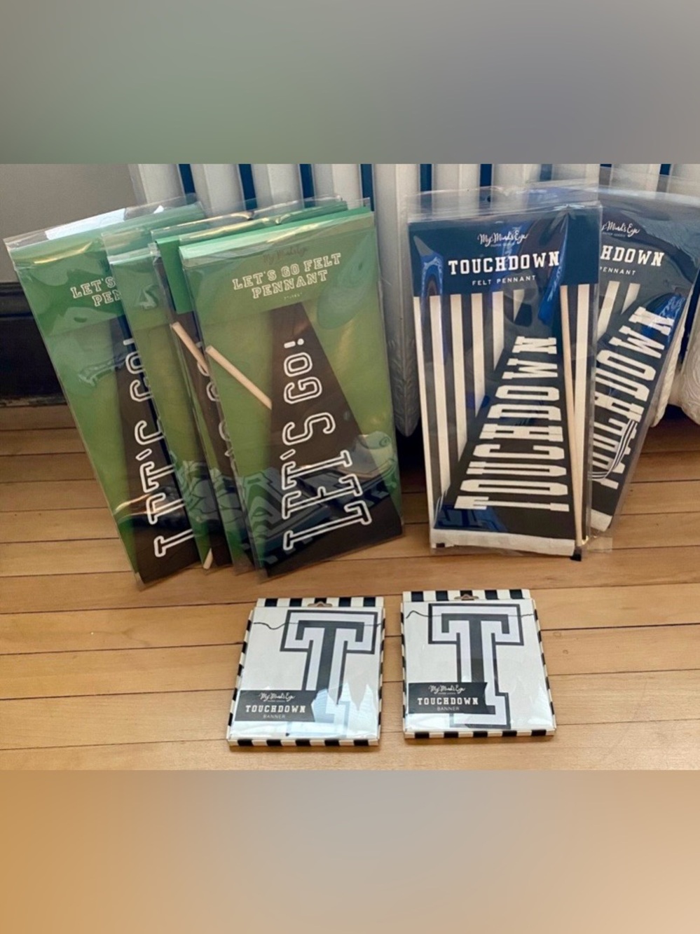 NIB - Football Themed Decoration Lot